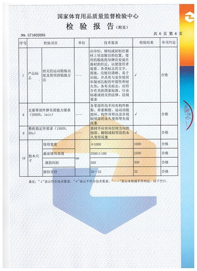 肋木檢驗報告